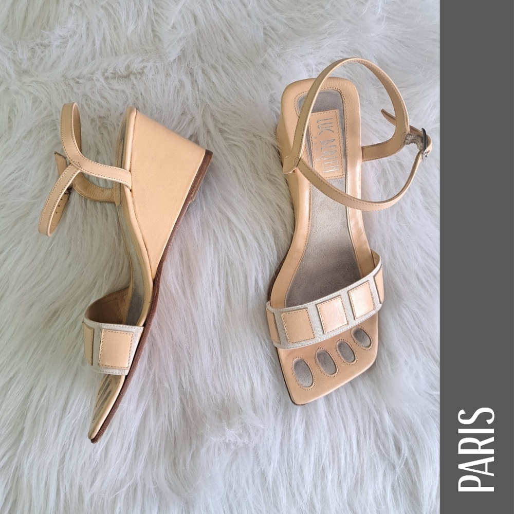 REDUCED. Luc Berjen-Paris wedge sandals